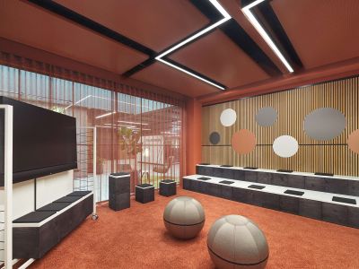 Architektur und Bürogebäude im Businesspark EUROCOM Nürnberg in Langwasser